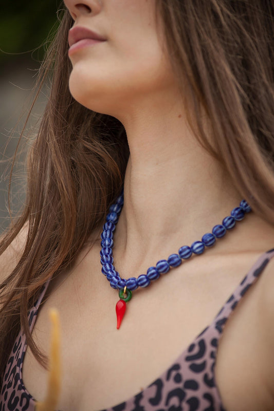 Collar spicy blue