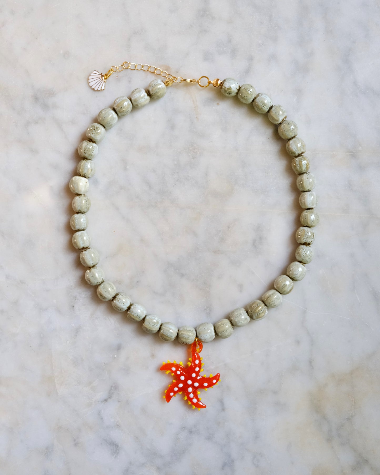 Collar Starfish naranja