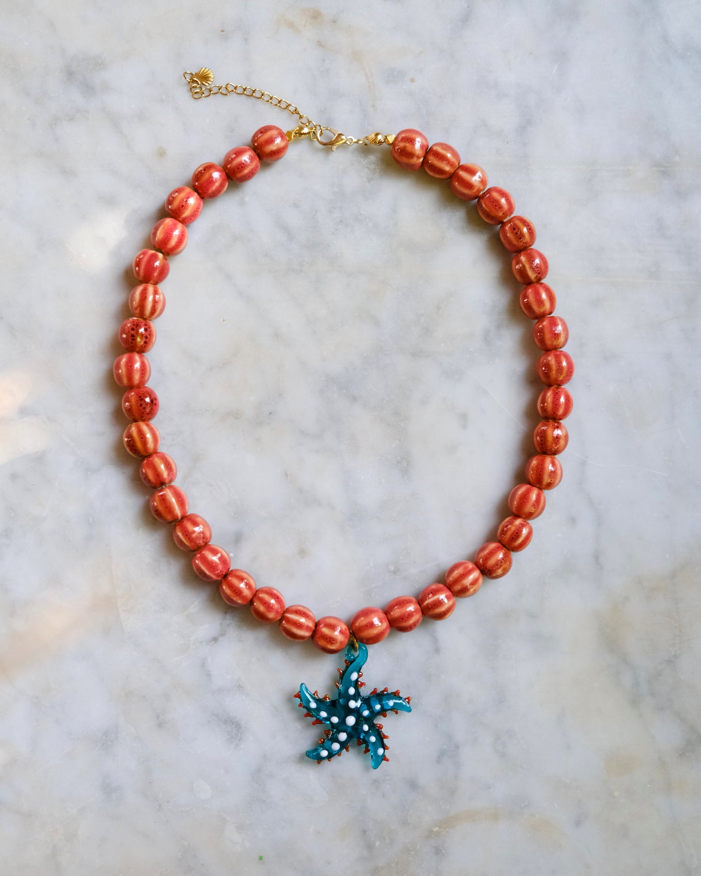 Collar Starfish turquesa