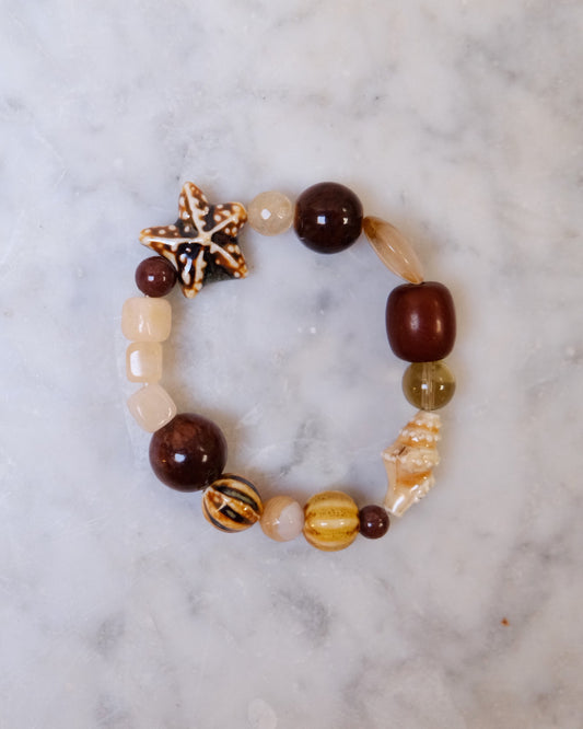 Pulsera estrella café