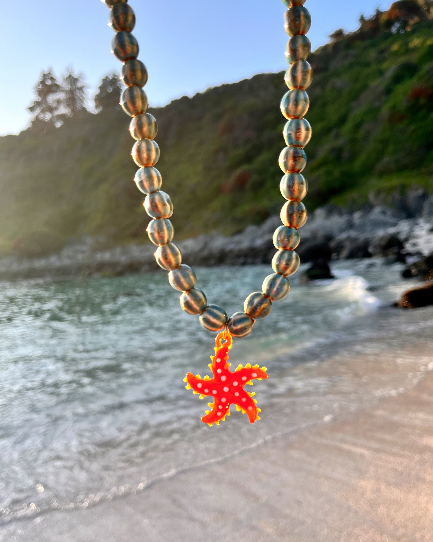 Collar Starfish naranja